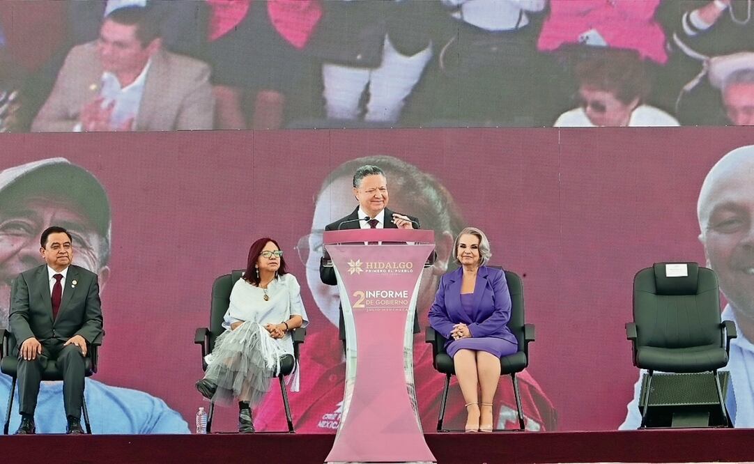 El gobernador Julio Menchaca presentó, ante unos 10 mil asistentes, su segundo informe de labores. Foto: Dinorath Mota / EL UNIVERSAL