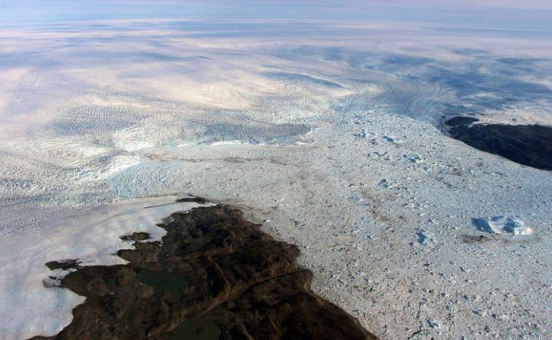 El glaciar Jakobshavn. Foto: NASA