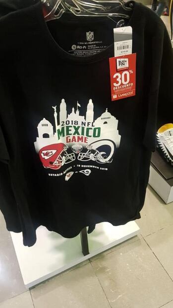 Con descuento, venden productos de la NFL en México