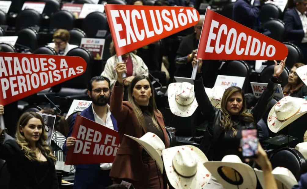 Sesión en la Cámara de Diputados de San Lázaro donde se presentan las reservas del Presupuesto de Egresos de la Federación (PEF) 2026. FOTO: CARLOS MEJIA/EL UNIVERSAL