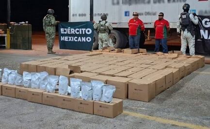 Elementos de la Guardia Nacional y del Ejército aseguran más de una tonelada de metanfetamina y fentanilo en Sonora