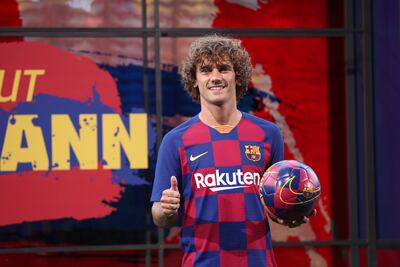 Antoine Griezmann fue presentado con el Barcelona