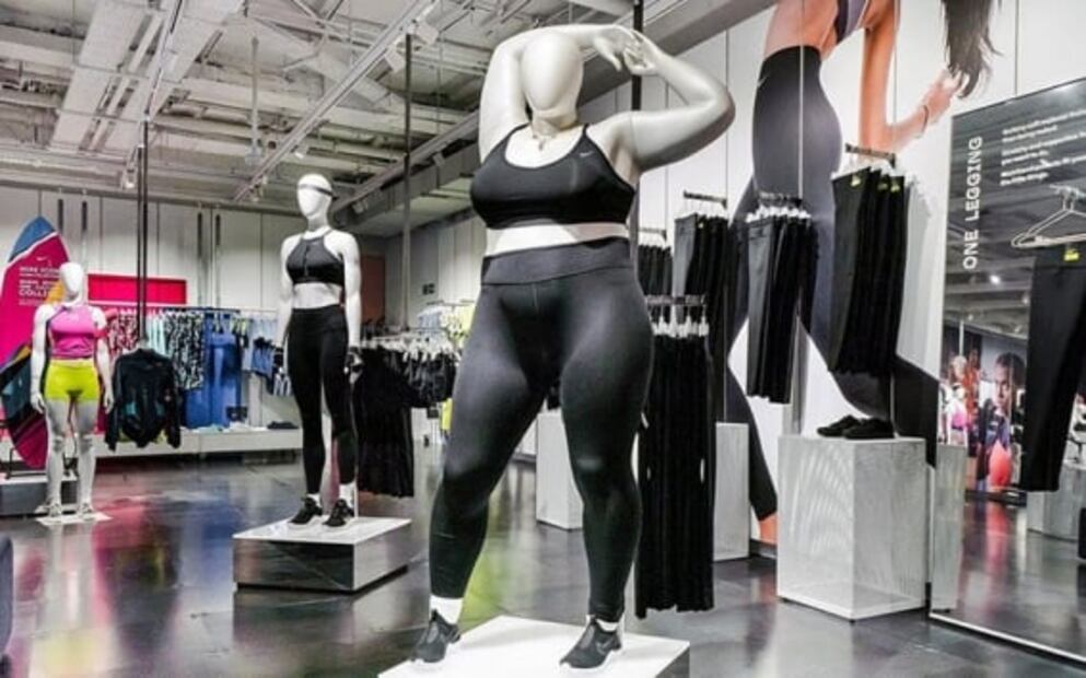 Nike apuesta por modelos curvy y maniquís plus size