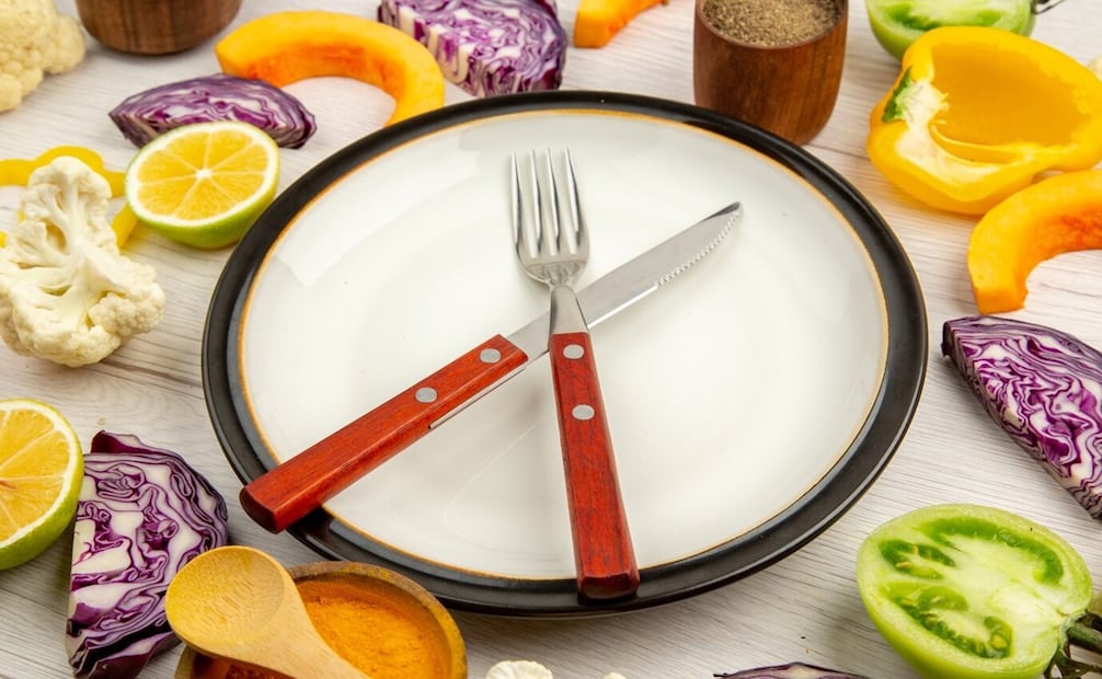 Porción adecuada de los alimentos para personas con diabetes. Foto: Freepik