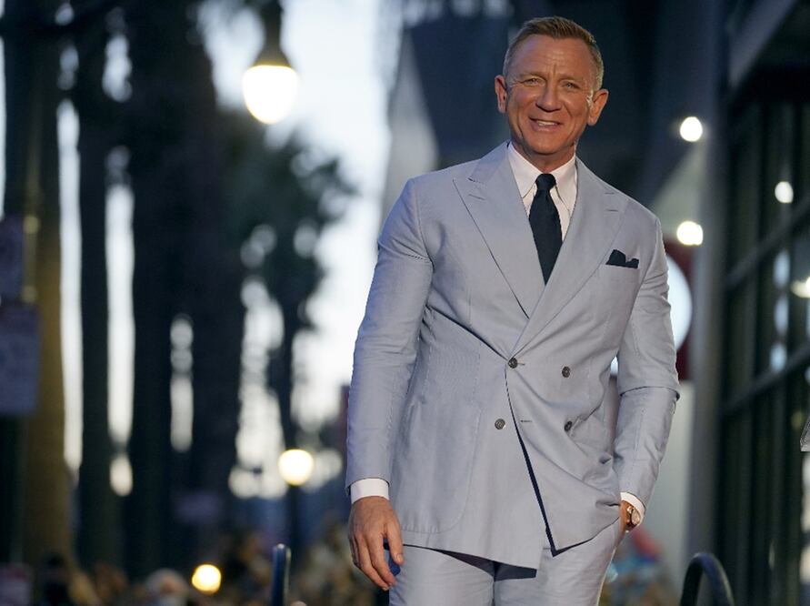 Daniel Craig durante la ceremonia de Hollywood. Foto: AP / Chris Pizzello 