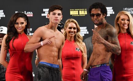 Empujan a edecan en ceremonia de pesaje