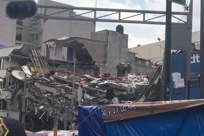 Aquí laboran rescatistas de Japón