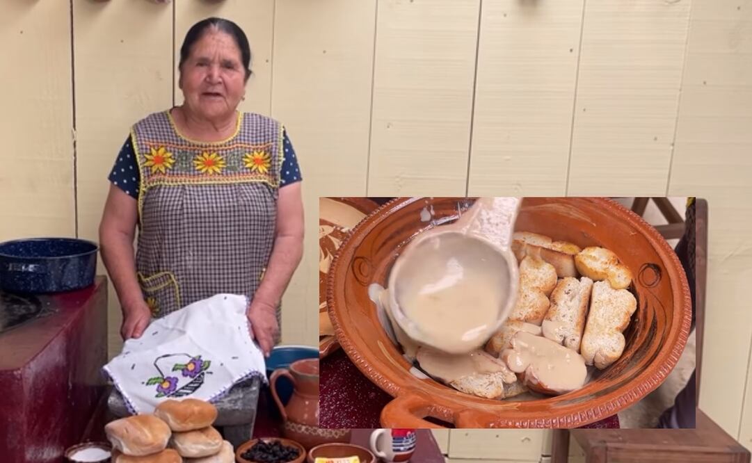 Capirotada de Doña Ángela. Foto: Captura de video YouTube "De mi Rancho a Tu Cocina"