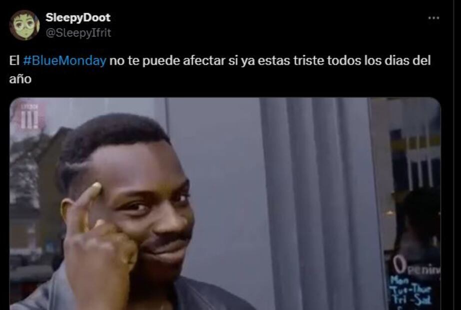 Estos son los mejores memes que dejó el Blue Monday 2025. Foto: Captura de pantalla