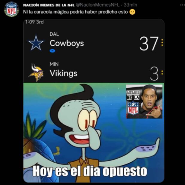 Los mejores memes de la paliza de Dallas sobre Vikings