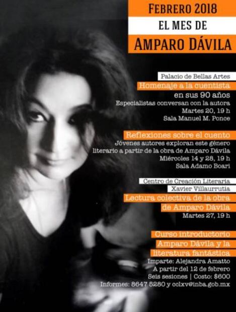 Celebrarán a la autora Amparo Dávila por sus 90 años