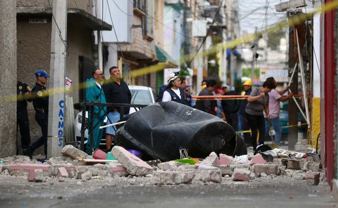 Reportan explosión por acumulación de gas en la alcaldía Iztacalco (05/10/2025). Foto: Valente Rosas / EL UNIVERSAL