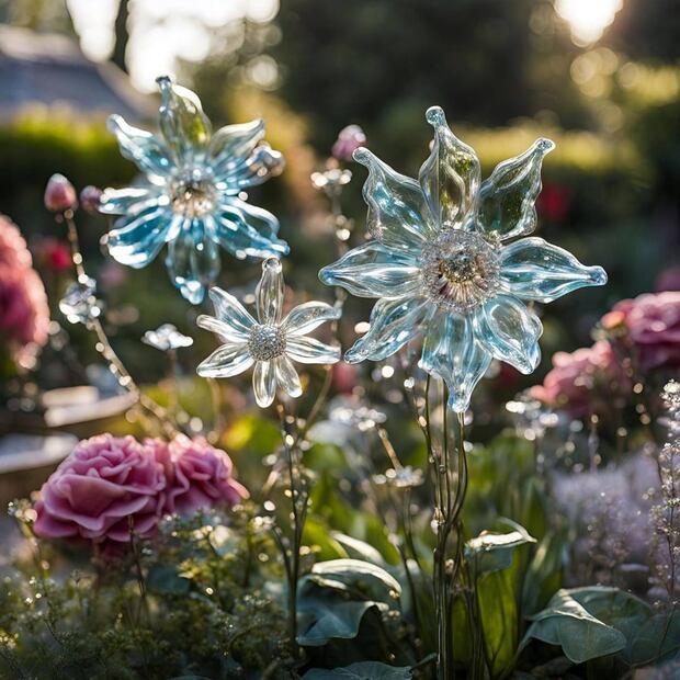 El cuento recalca que el conde nunca se interesó por cuidar las flores del tiempo, no sabía ni cuánto tardaban en florecer los botones. Imagen: Canva IA.