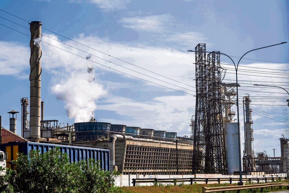 Refinería El Palito en Puerto Cabello, estado Carabobo, Venezuela. Foto: de Maryorin Mendez. AFP