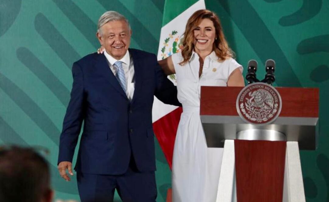 El presidente López Obrador externó su respaldo a la mandataria de Baja California. Foto: Presidencia 