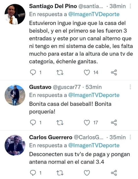 Televisora 'se olvida' de la Selección Mexicana de Beisbol y transmite telenovelas