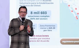 Profeco reconoce a gasolineros por respetar acuerdo del precio del diésel; registra cumplimiento del 84% del sector