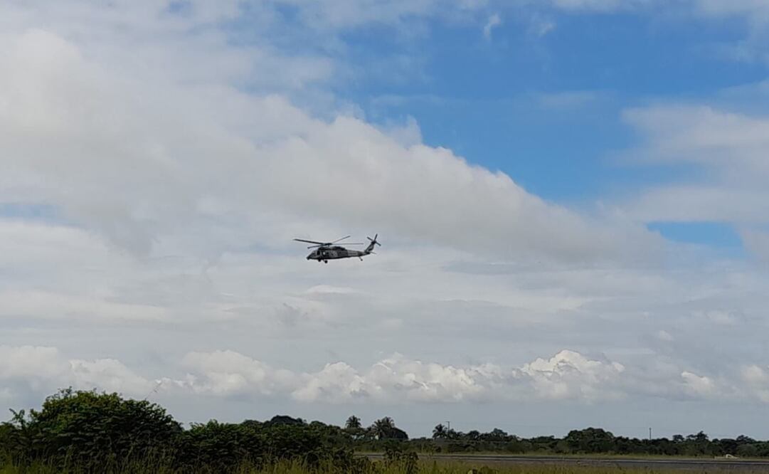 Como parte de los operativos, hoy fueron activadas dos aeronaves para realizar recorridos aéreos. Foto: Especial