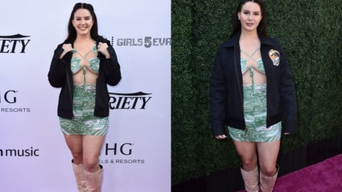 Lana del Rey llega a red carpet con look de Shein