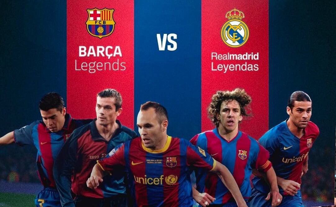 FOTO: ESPECIAL - México recibirá partido de leyendas del Real Madrid y Barcelona