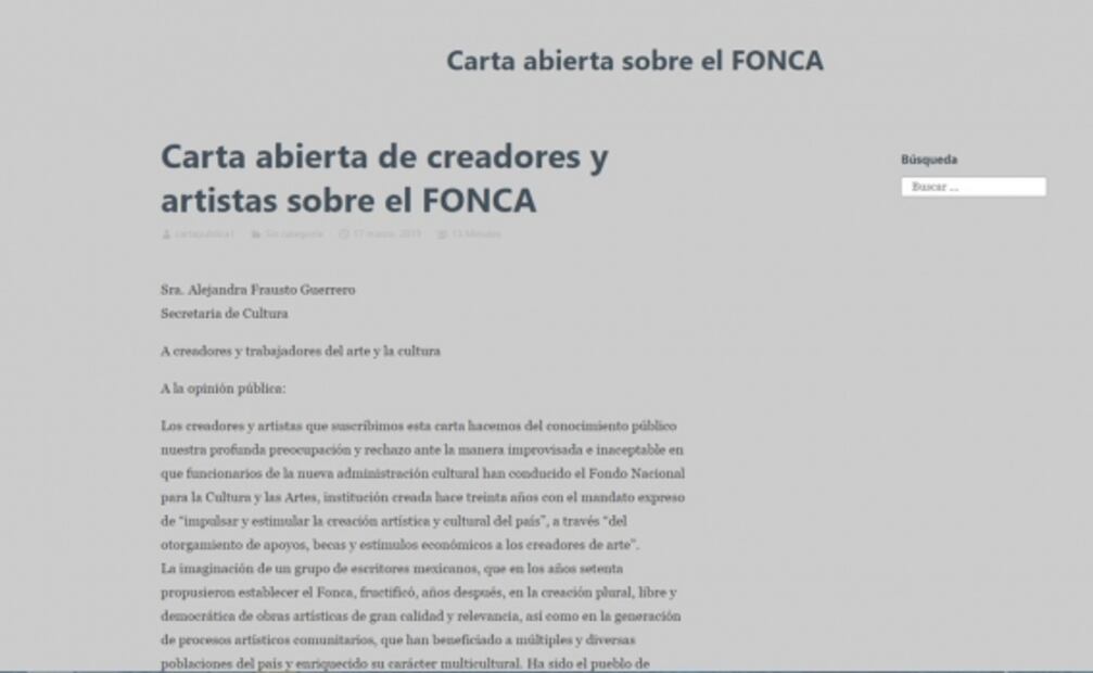 Artistas se muestran inconformes con la anunciada "refundación" del FONCA