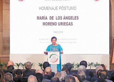 Homenajean a María de los Ángeles Moreno
