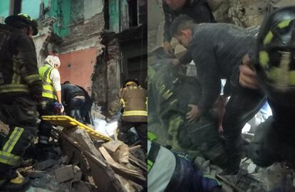 VIDEO: Así colapsó una estructura en inmueble del Centro CDMX; reportan 1 herido 