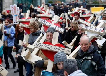 Marchan en silencio en Chicago por "año violento"