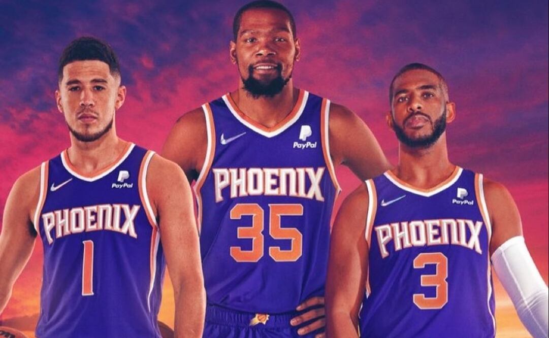 Devin Booker, Kevin Durant y Chris Paul / Foto: Especiales