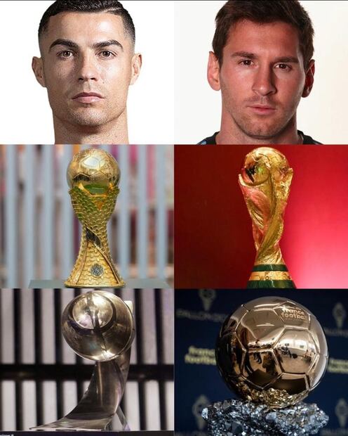 Tweets de Cristiano Ronaldo y Lionel Messi