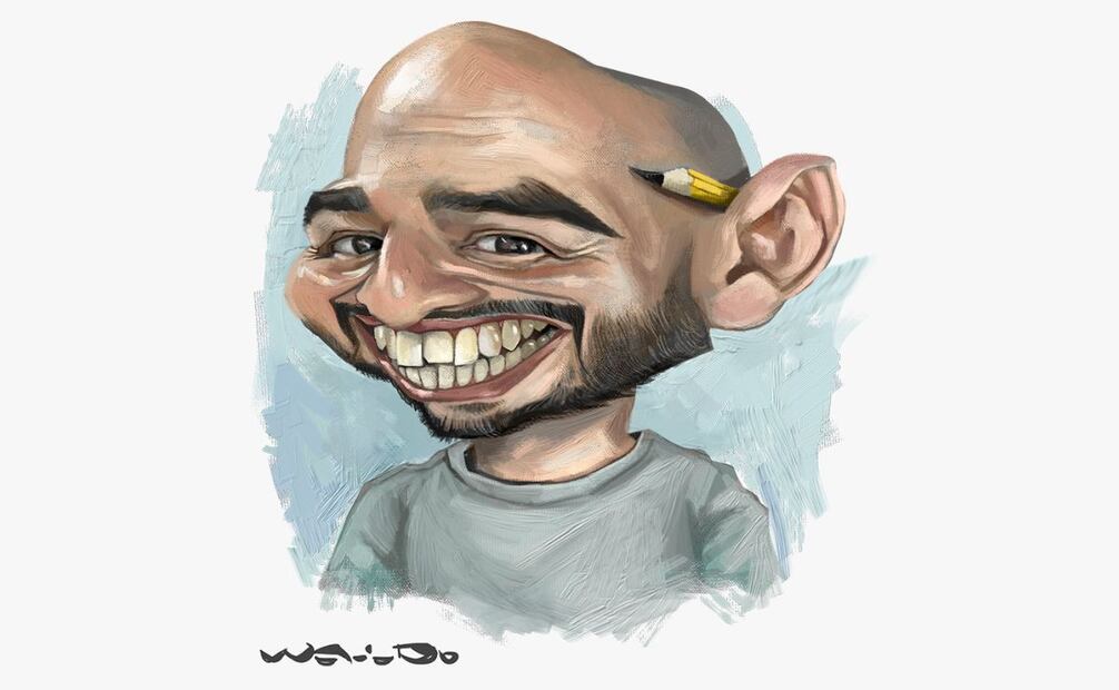 Waldo Matus, caricaturista.  |  Ilustración: Waldo Matus.