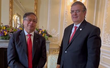 Ebrard se reúne con presidente de Colombia, Gustavo Petro