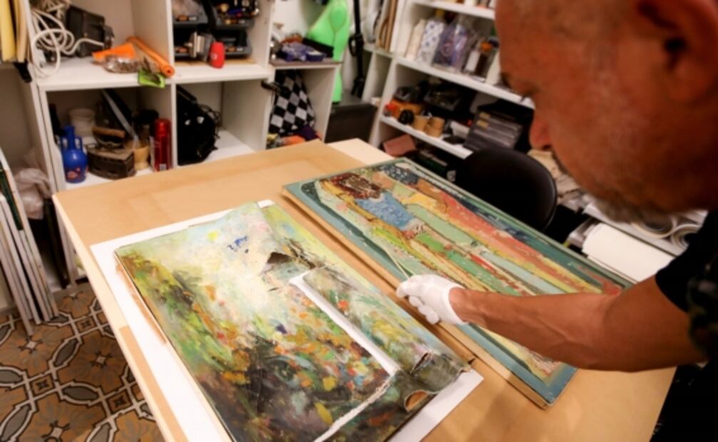 Los desafíos que enfrentan restauradores de arte en Beirut, tras explosión
