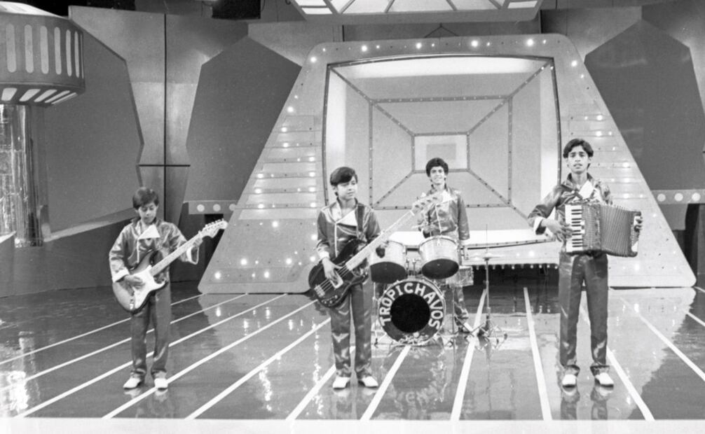 Grupo Los Tropichavos interpretando su canción homónima en la final de Juguemos a Cantar 1984. Foto: Archivo EL UNIVERSAL.