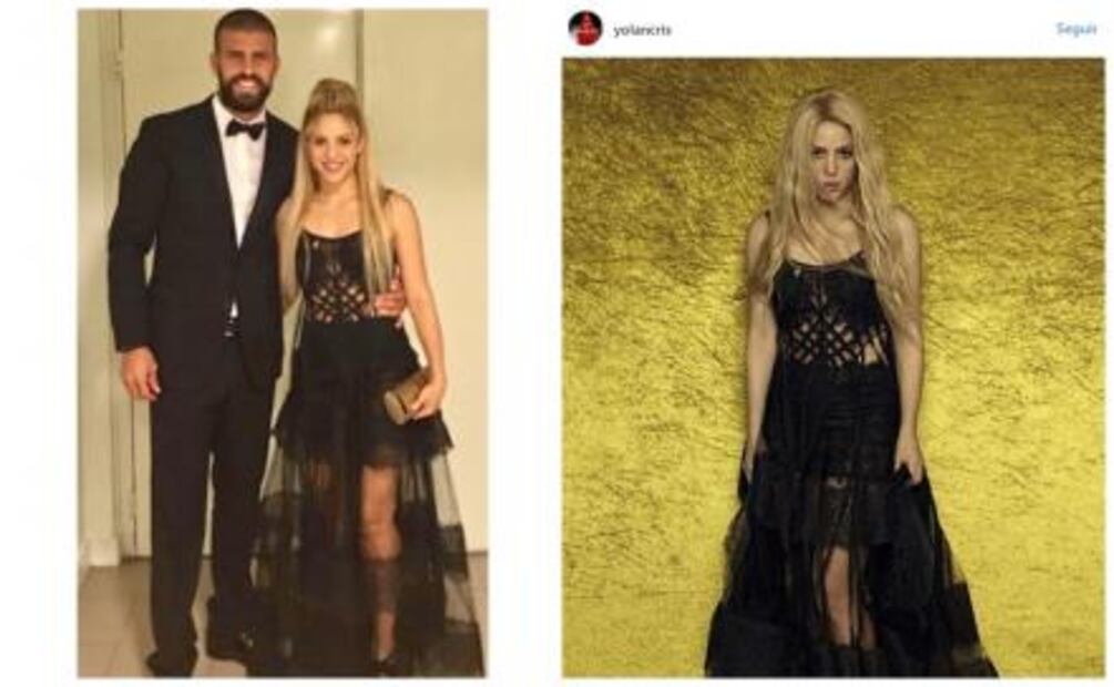 Vestido de Shakira en la boda de Messi da de qué hablar 