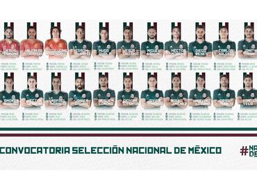 Confirman lista de 23 futbolistas del Tri para Rusia