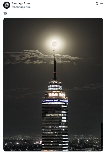 Superluna del Castor 2025 desde México. Foto: X