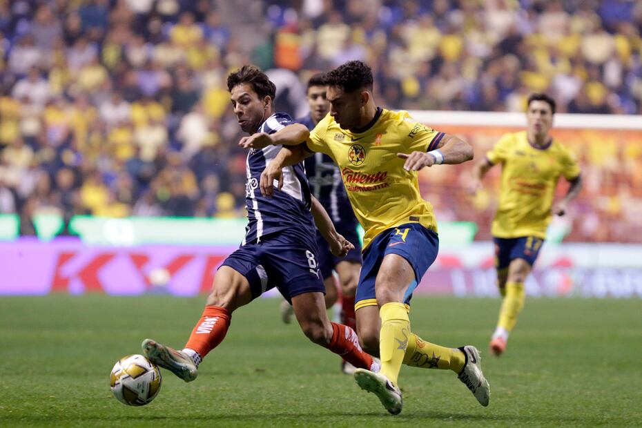 América y Monterrey durante la Final de Ida del Apertura 2024, celebrada en el Estadio Cuauhtémoc - Foto: Imago7