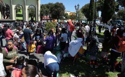 Abarrotan jardín Simón Bolívar en Toluca, sin protocolos sanitarios 