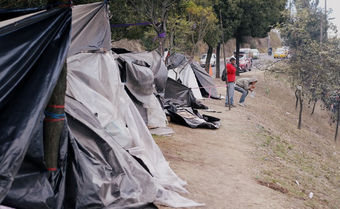 Venezolanos en campamento cerca de Quito, Ecuador (Foto: Reuters)