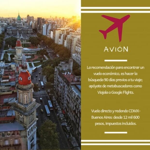 ¿Cuánto debes ahorrar para viajar a Buenos Aires?