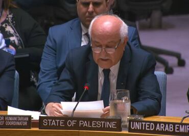 Embajador de Palestina rompe en llanto en Consejo de Seguridad de la ONU; “¿cómo alguien puede tolerar este horror?”, acusa