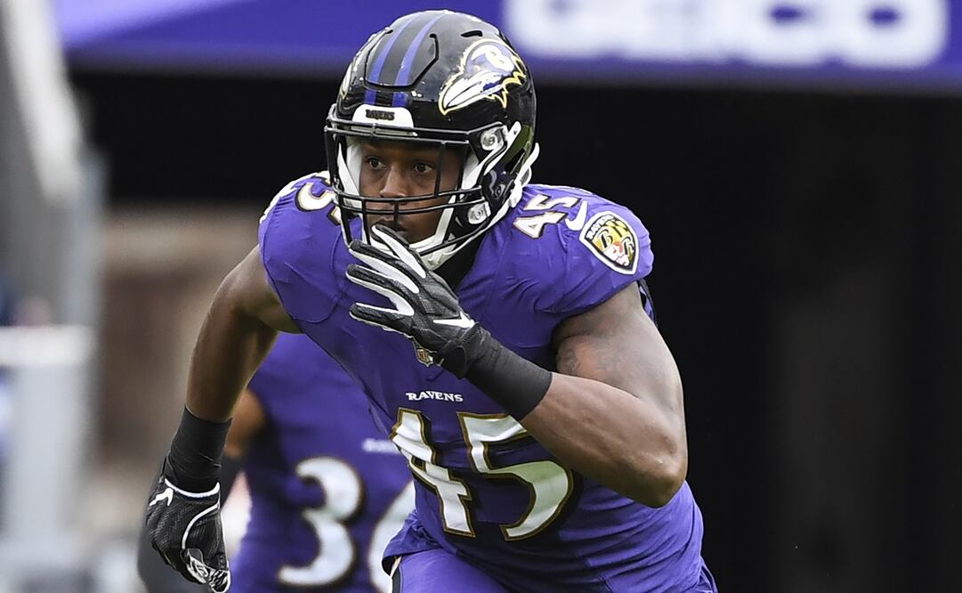 Jaylon Ferguson jugando con los Ravens de Baltimore - FOTO: AP