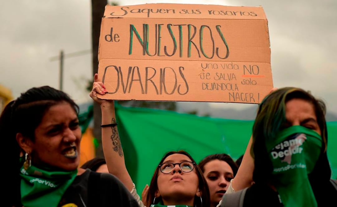 Colectivos feministas promueven la despenalización del aborto (Fotos: AFP)