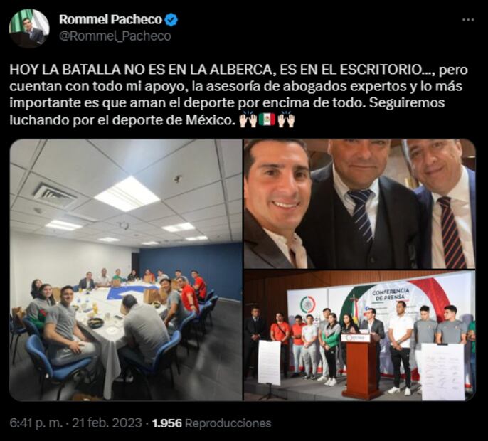 Atletas mexicanos solicitan apoyo a World Aquatics; hay preocupación rumbo a París 2024