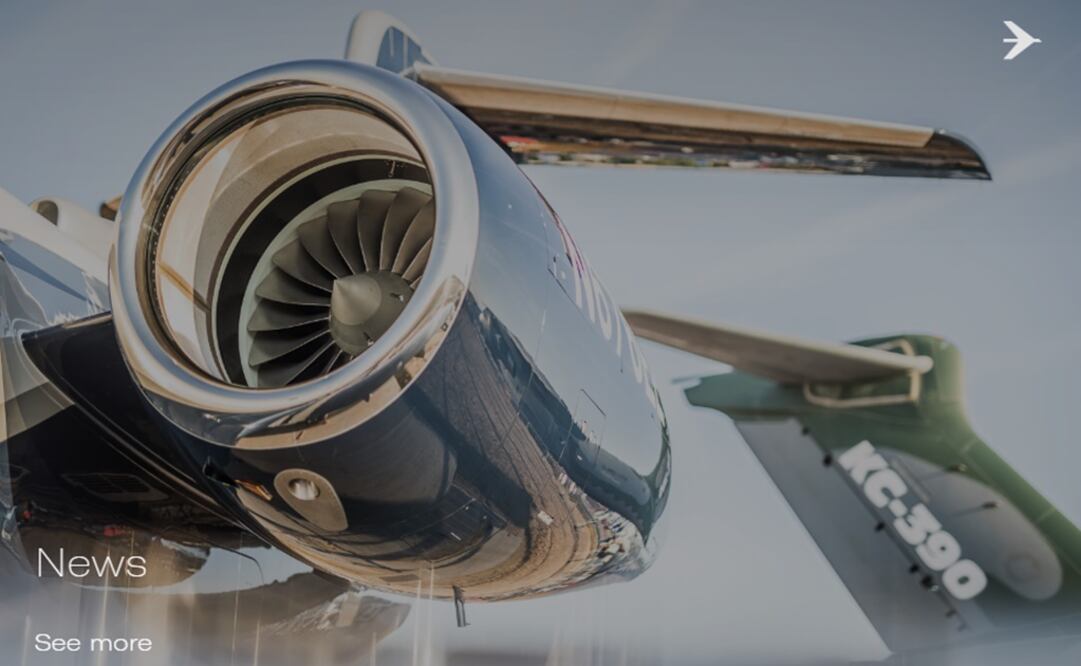 En julio comenzarán a llegar los primeros aviones Embraer, para fortalecer a Mexicana de Aviación. Imagen tomada del sitio web de Embraer, fabricante de aviones