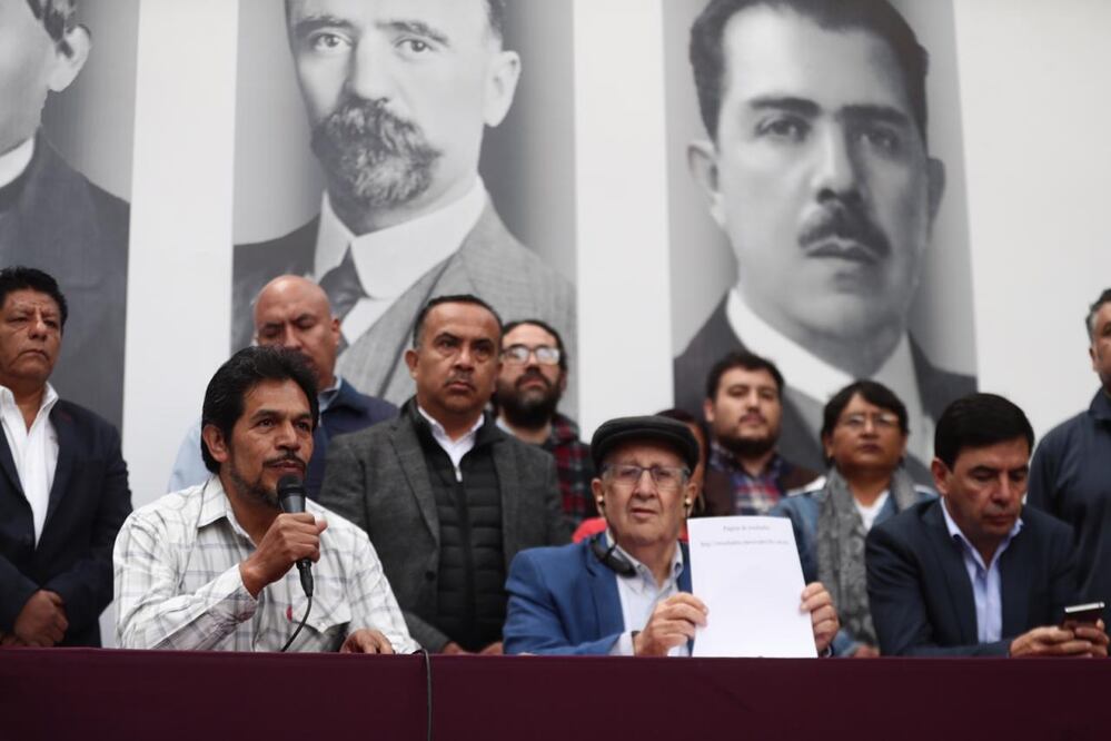 El equipo de AMLO dio a conocer los resultados de la consulta ciudadana sobre el Tren Maya. Foto: Alejandra Leyva / EL UNIVERSAL