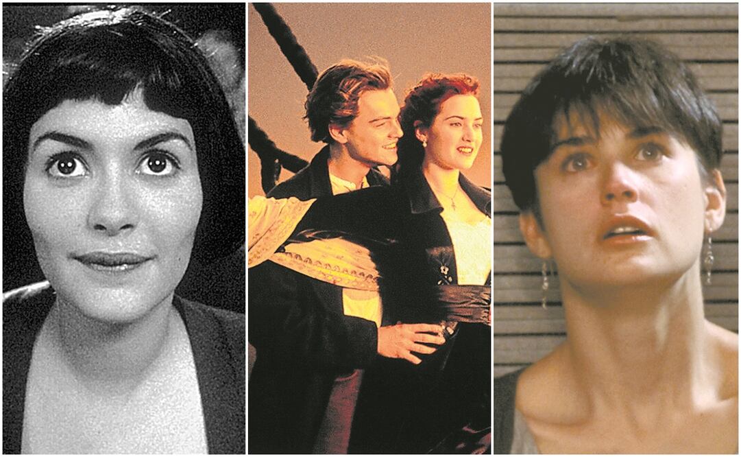 Amelie, Titanic y Ghost. Fotos: Archivo