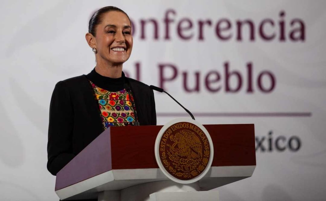 La presidenta Claudia Sheinbaum durante la mañanera del 1 de diciembre del 2025. Foto: Cuartoscuro