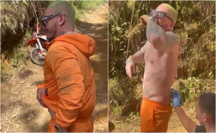 VIDEO: J Balvin sufre caída mientras manejaba una moto y muestra heridas en TikTok